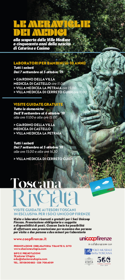 Firenze – Giardino della Villa di medicea di Castello e Ville medicee della Petraia e di Cerreto Guidi. “Toscana rivelata. Le meraviglie dei Medici”