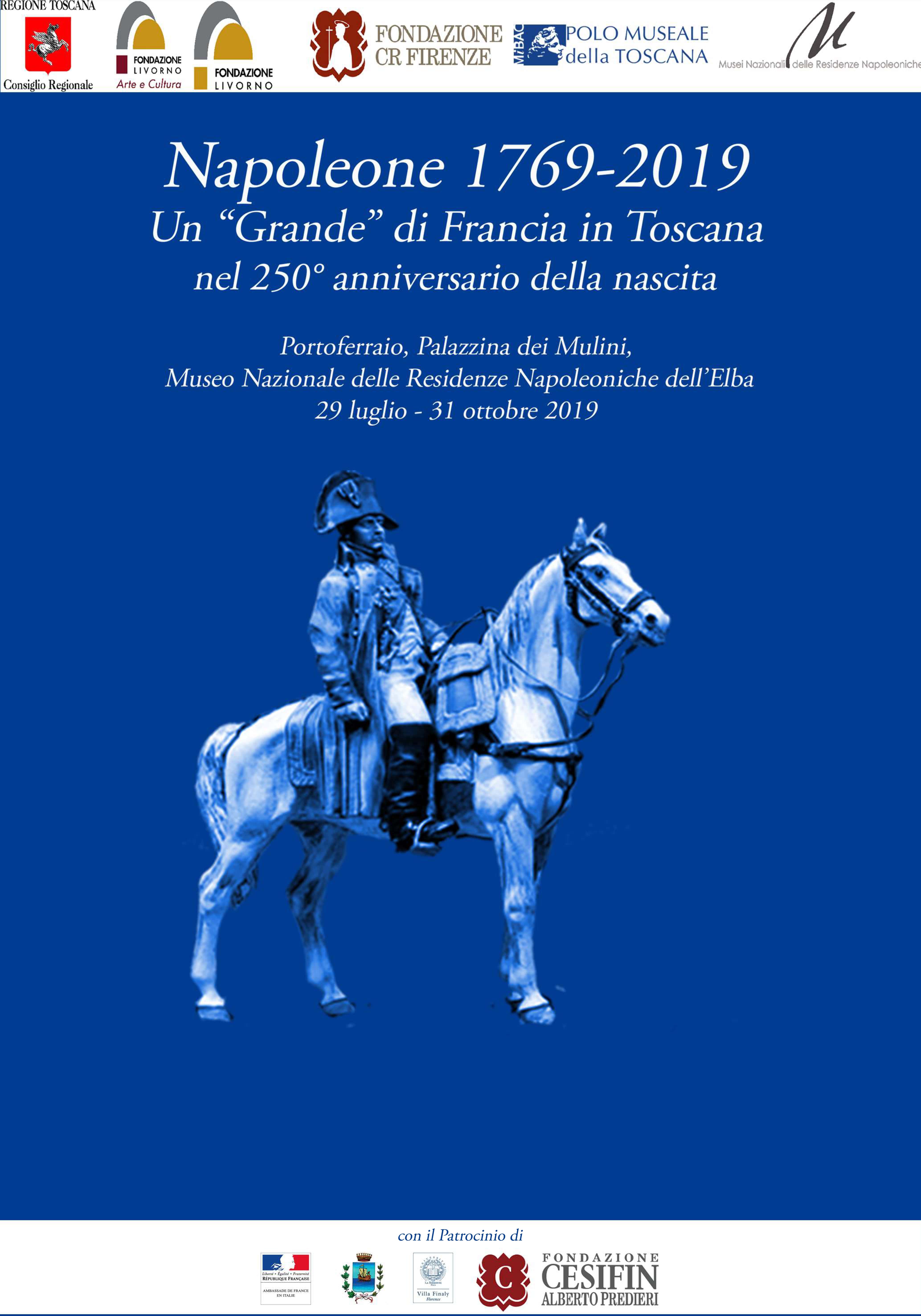 Portoferraio (LI) – Musei nazionali delle Residenze Napoleoniche dell’Elba – Palazzina dei Mulini. Inaugurazione della mostra %u201CNapoleone 1769-2019: un %u201CGrande%u201D di Francia in Toscana nel 250° anniversario della nascita%u201D