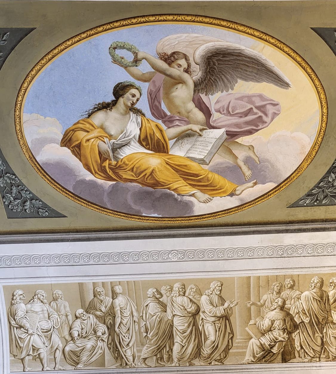 Al via il restauro a vista della volta dipinta della sala “della Cucina”