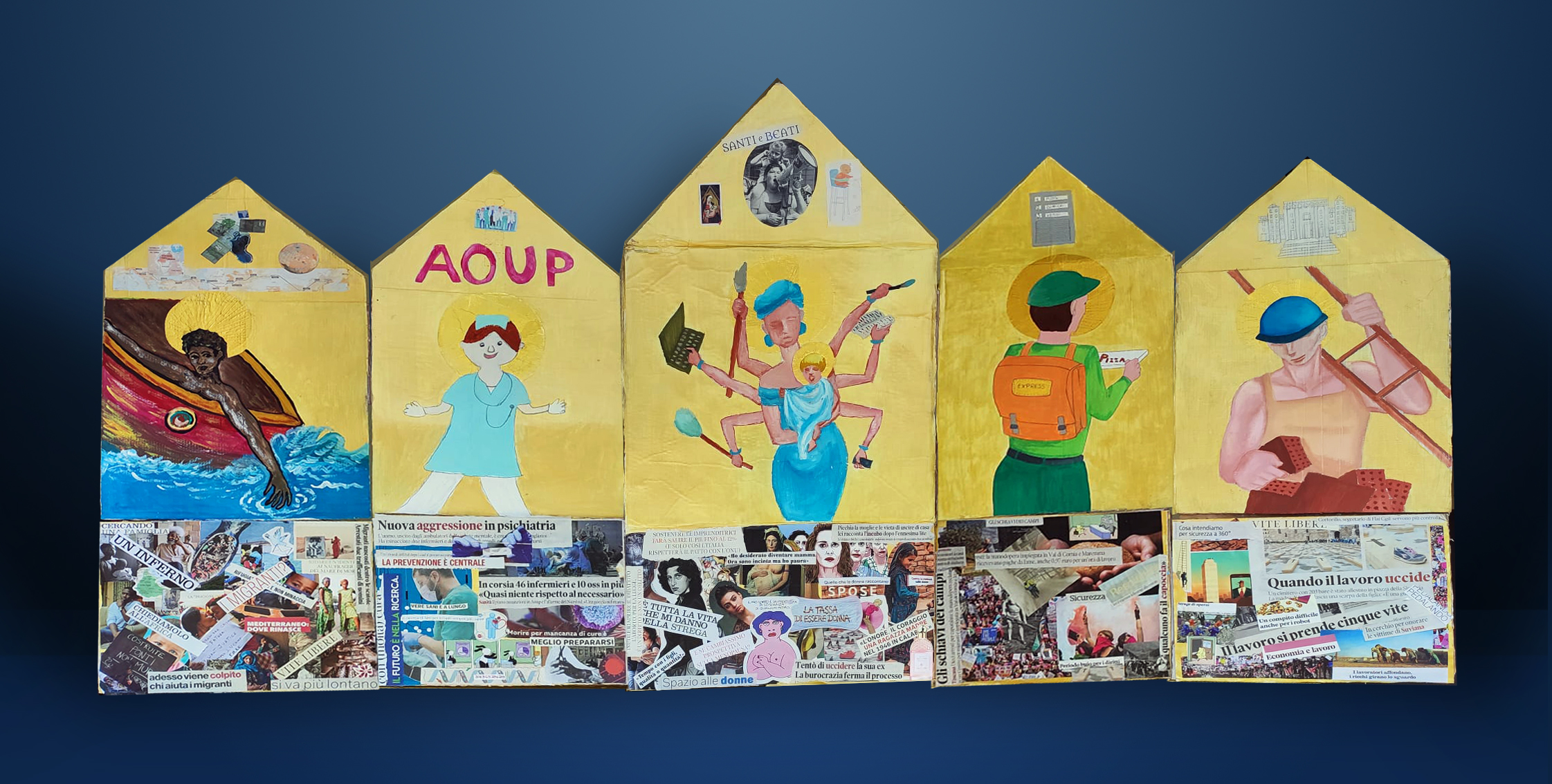 Giornata internazionale delle persone con disabilità. In mostra il “polittico” realizzato dagli utenti dei centri diurni della Salute Mentale