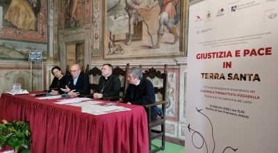 Incontro “Giustizia e Pace in Terra Santa”, con la partecipazione straordinaria del cardinale Pierbattista Pizzaballa, Patriarca latino di Gerusalemme.