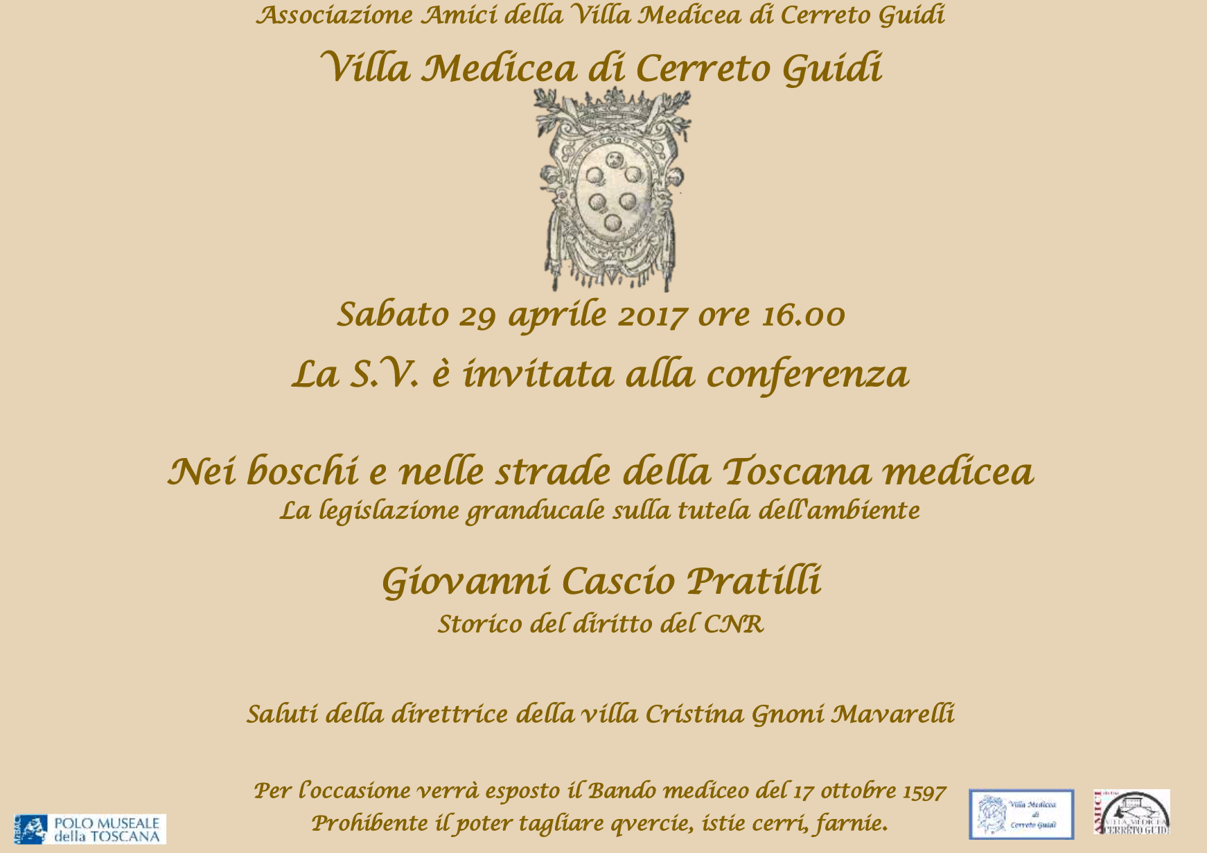 Cerreto Guidi (FI) – Villa medicea di Cerreto Guidi. Nei boschi e nelle strade della Toscana medicea