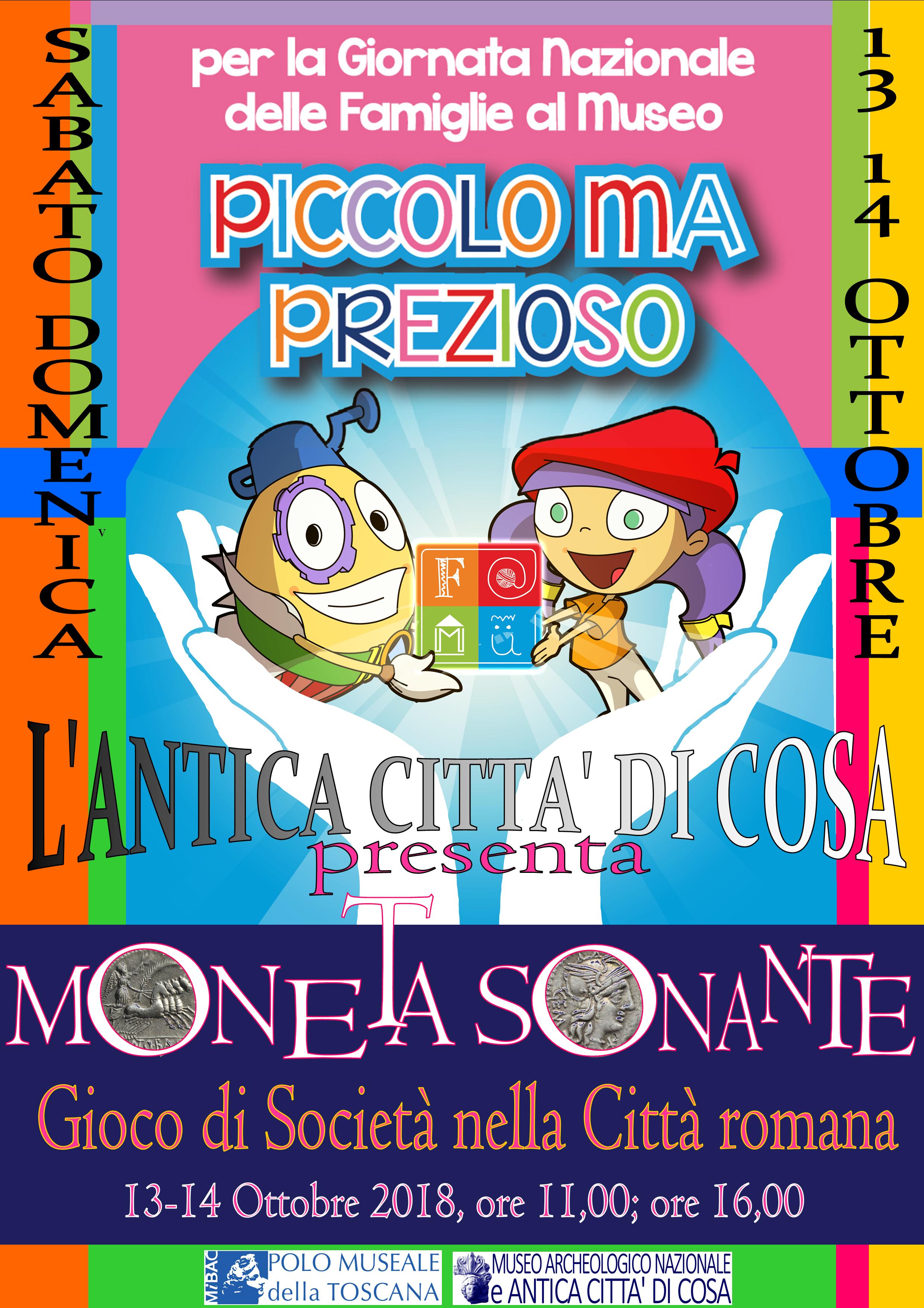Orbetello (GR) – Museo Archeologico Nazionale e Antica Città di Cosa. F@Mu 2018 | Piccolo ma prezioso. “Moneta sonante” Un gioco di società nell%u2019Antica città di Cosa