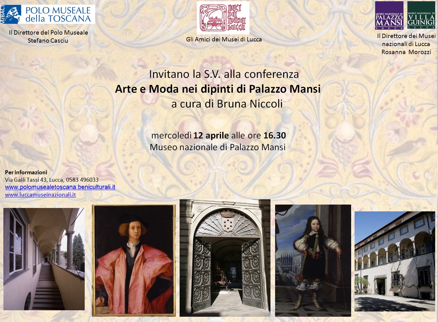 Lucca, Museo nazionale di Palazzo Mansi. “Arte e Moda nei dipinti di Palazzo Mansi”