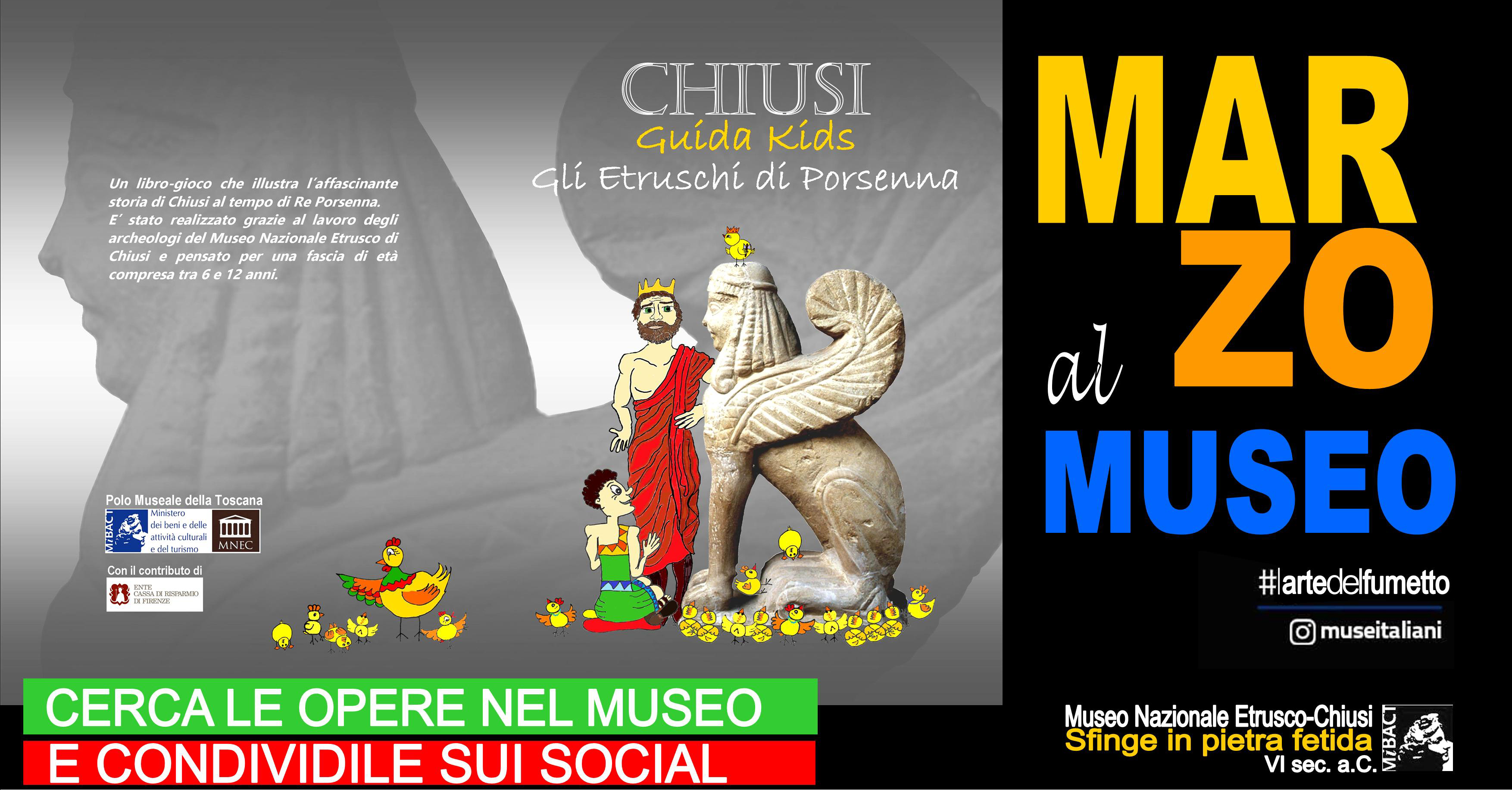 Chiusi (SI) – Museo Nazionale Etrusco.”II Museo a fumetti” #Domenicalmuseo   #Fumettineimusei