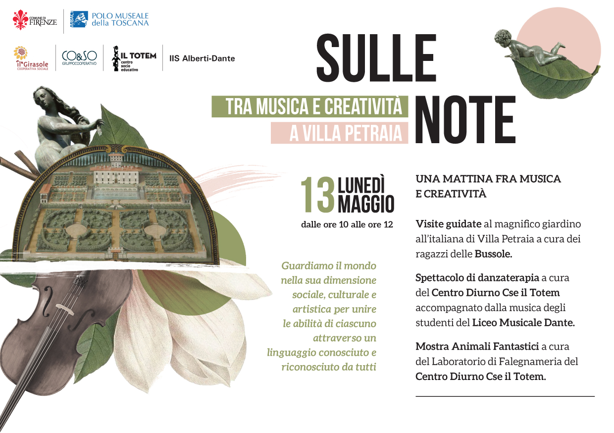 Firenze – Villa medicea della Petraia. “Sulle note” Musica e creatività. Presentazione degli esiti finali del progetto “Le Bussole”