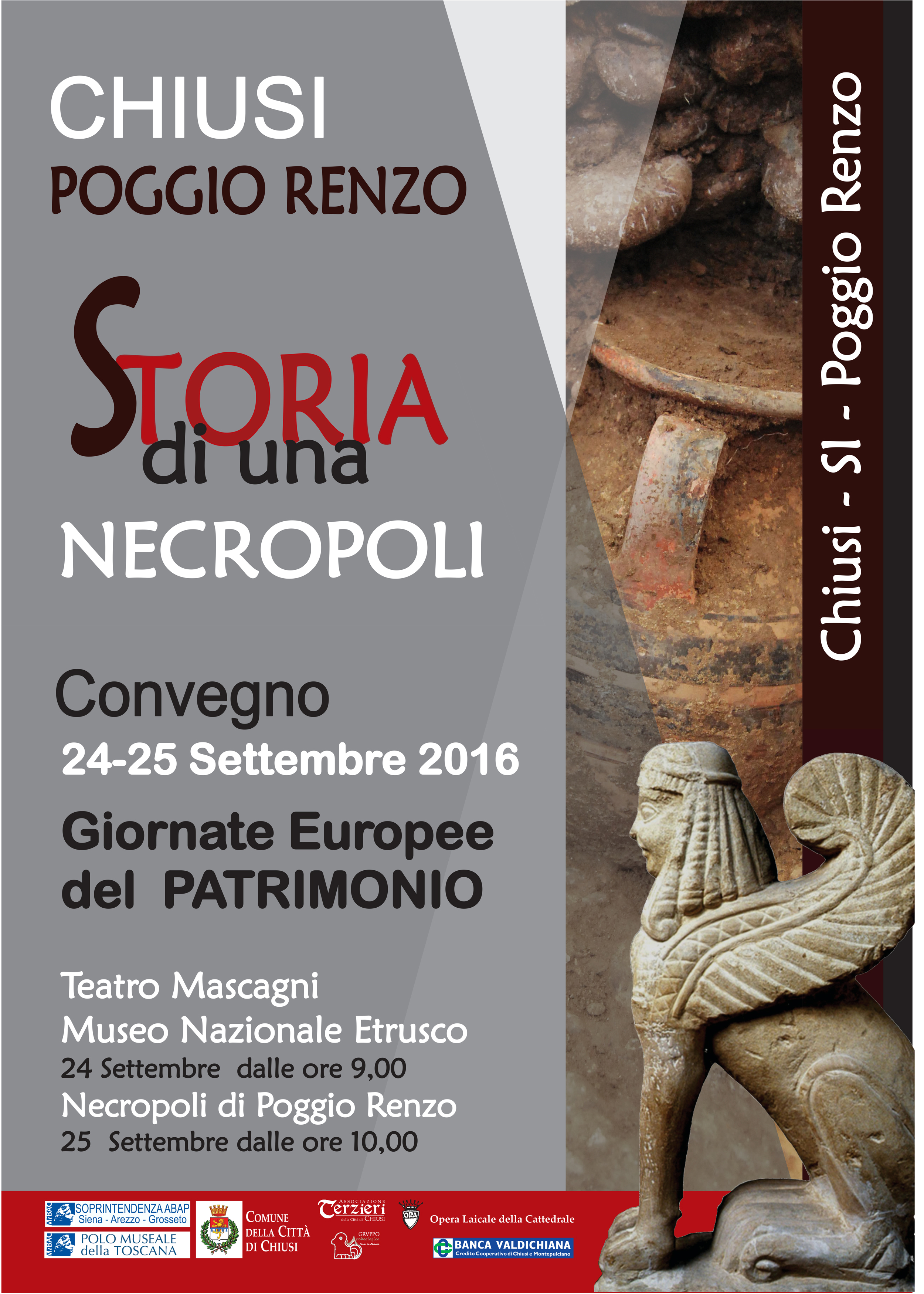 Chiusi (SI) – Museo Archeologico Nazionale. #GEP2016 Apertura straordinaria e convegno