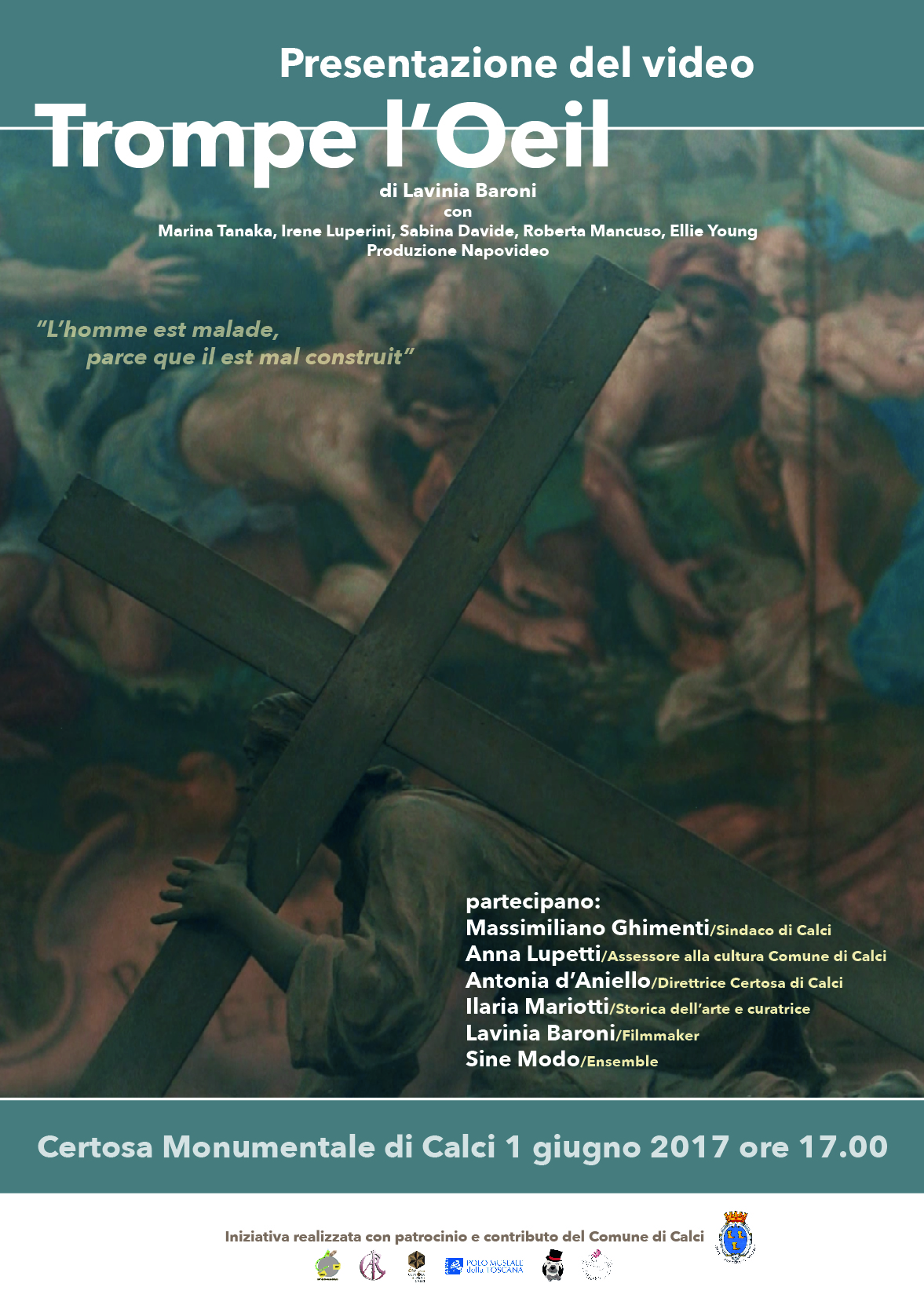 Calci (PI) – Museo Nazionale della Certosa Monumentale. Online il video “Trompe l’Oeil” di Lavinia Baroni dedicato alla Certosa.