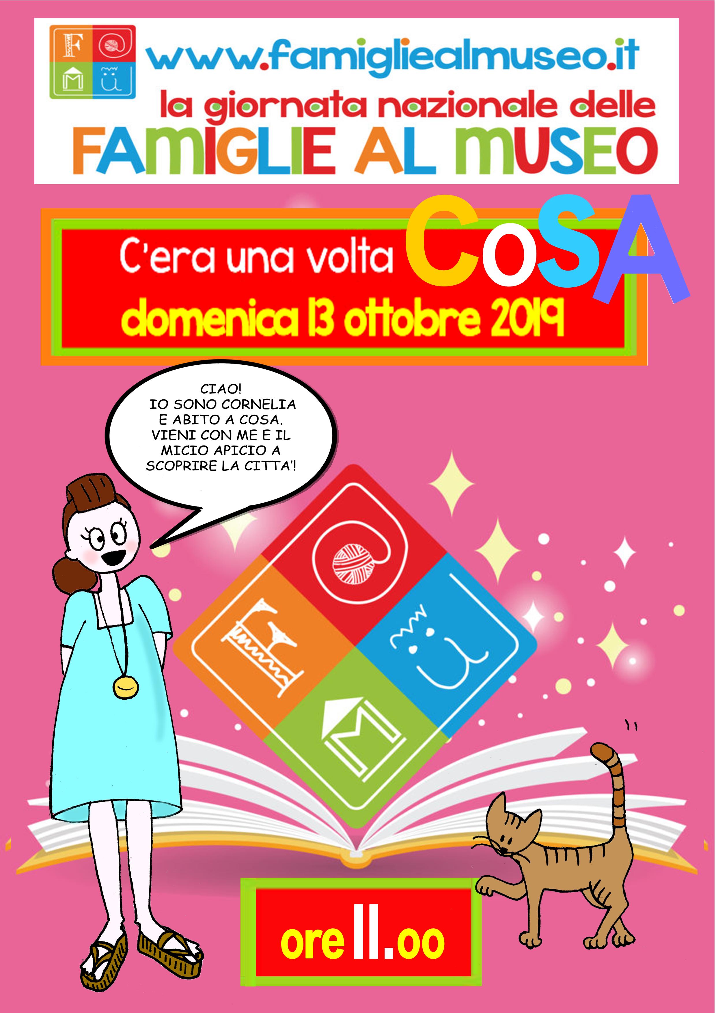 Orbetello (GR) – Museo archeologico nazionale e Antica Città di Cosa. F@mu 2019 “C’era una volta a Cosa” con Cornelia e il suo gatto Apicio