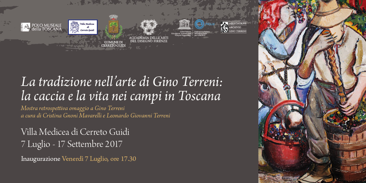 Cerreto Guidi (FI) – Villa medicea di Cerreto Guidi. La tradizione nell%u2019arte di Gino Terreni: la caccia e la vita nei campi in Toscana