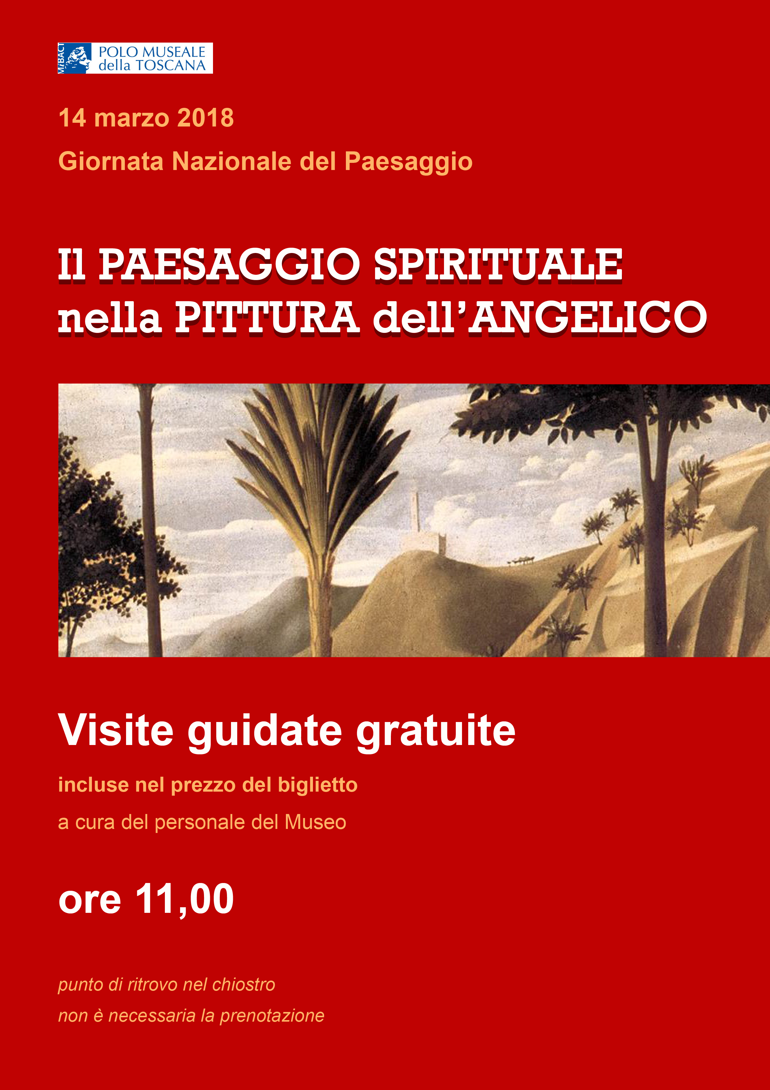 Firenze – Museo di San Marco. Giornata del paesaggio #paesaggioitaliano Il paesaggio spirituale nella pittura di Beato Angelico a San Marco.