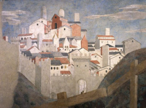 Cappella Bacci, Piero della Francesca, Leggenda della Vera Croce, Ritrovamento delle tre croci e verifica della Croce, particolare
