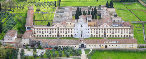 Certosa di Calci, veduta aerea