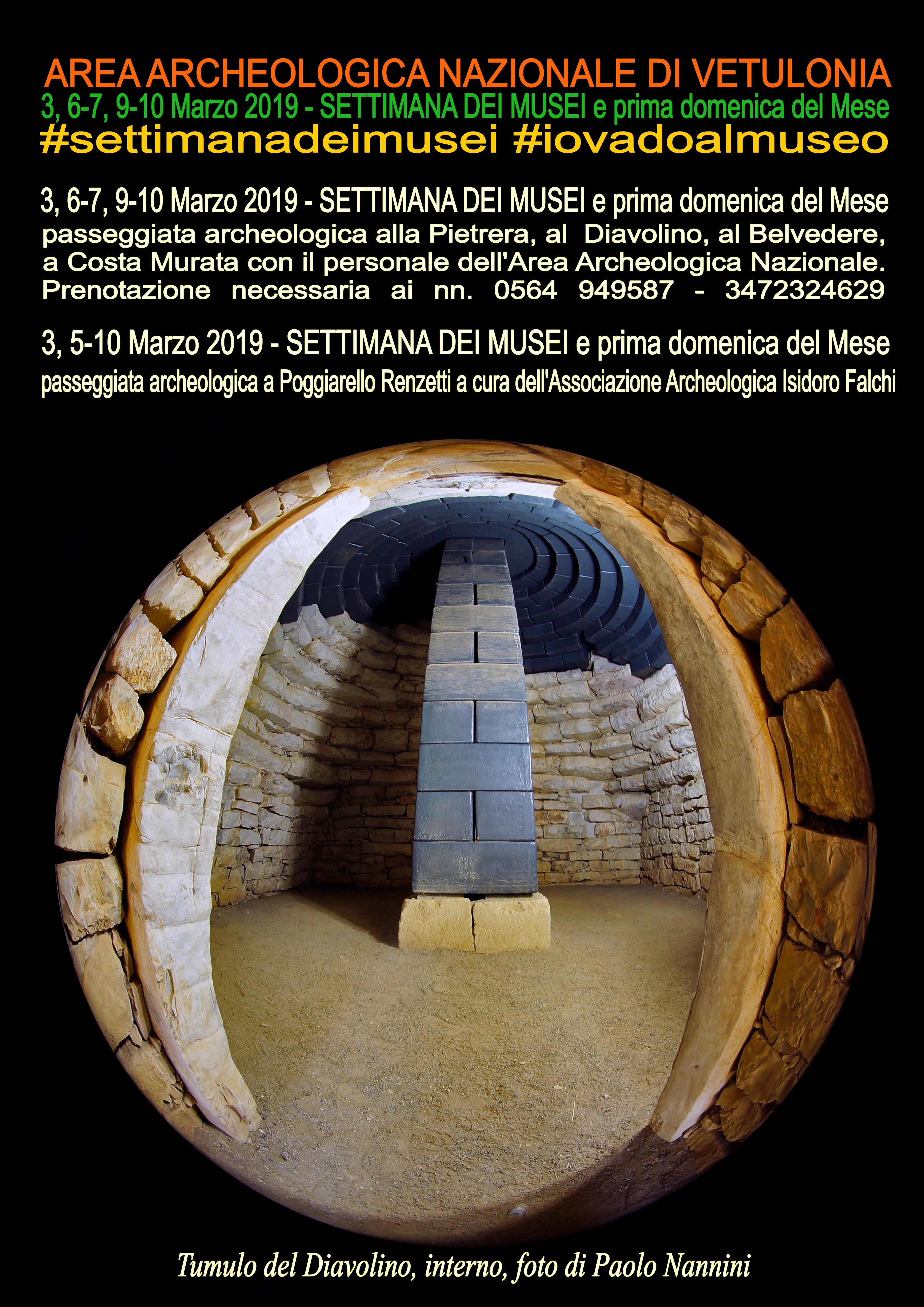Castiglione della Pescaia (GR) – Area archeologica di Vetulonia. #IOVADOALMUSEO. Ingresso e iniziative gratuite
