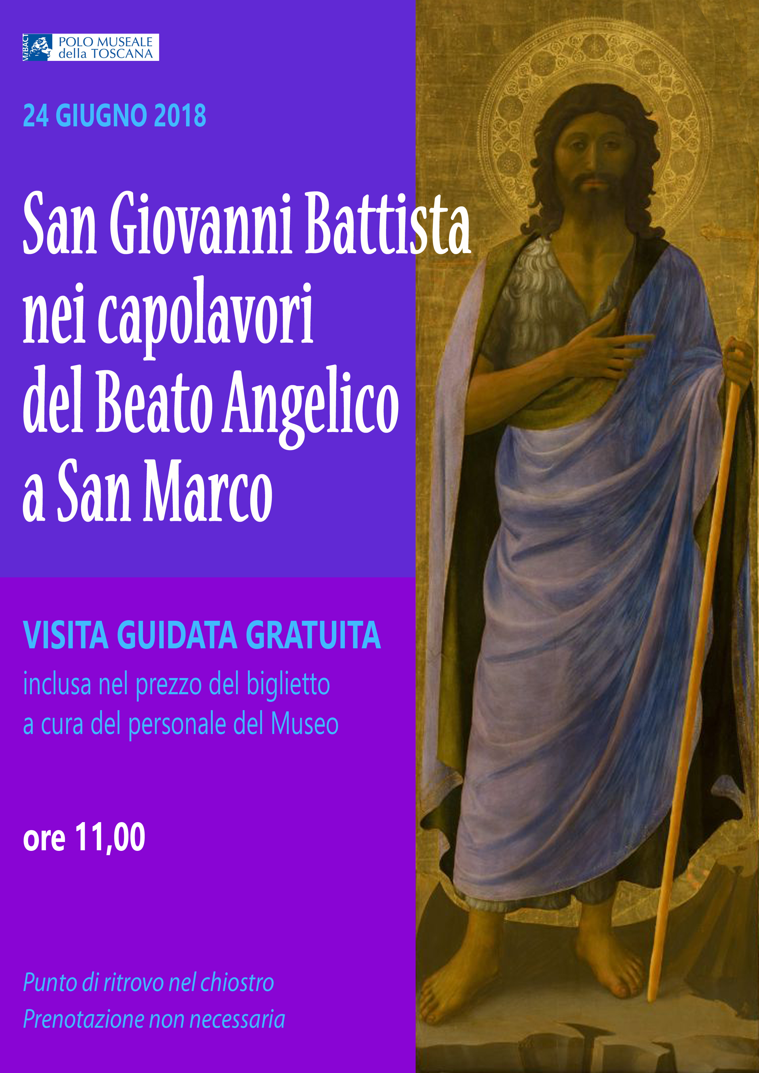 Firenze – Museo di San Marco. “San Giovanni Battista nelle opere di Beato Angelico a San Marco”.