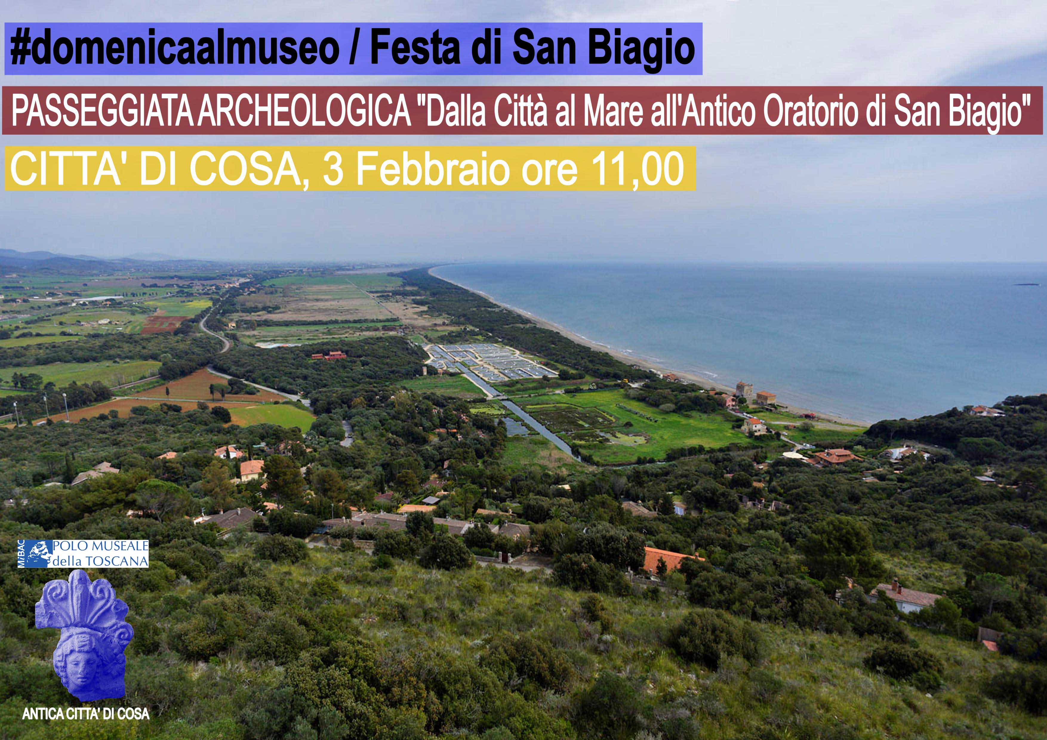Orbetello (GR) – Museo Archeologico Nazionale e Antica Città di Cosa. Passeggiata archeologica %u201CDalla Città al Mare all%u2019Antico Oratorio di San Biagio%u201D