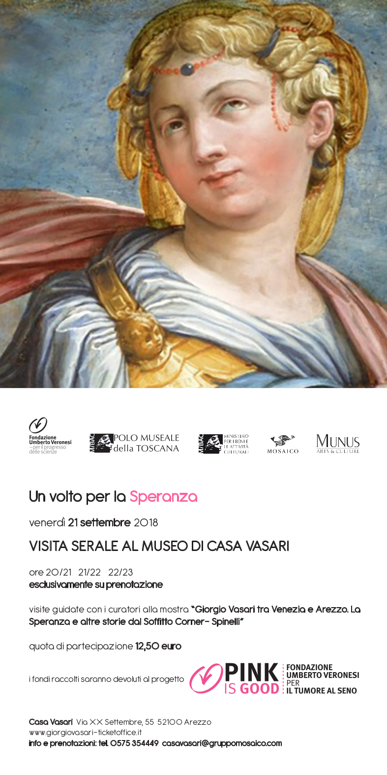 Arezzo – Museo di Casa Vasari. “Un volto per la Speranza”